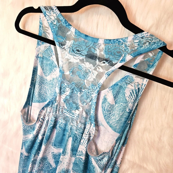 India Boutique Seashells and Lace Racerback Dress - Picture 3 of 5